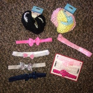 Bundle of baby girl headbands